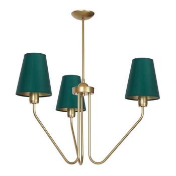  Csillár rúdon VICTORIA 3xE27/60W/230V zöld  kép