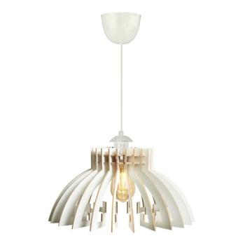  Csillár zsinóron 1xE27/60W/230V fehér átm. 39 cm  kép