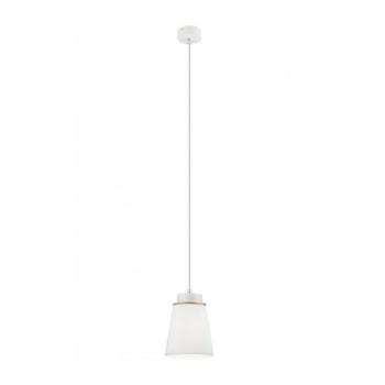 Csillár zsinóron AGUSTINO 1xE27/60W/230V fehér/bükkfa  kép