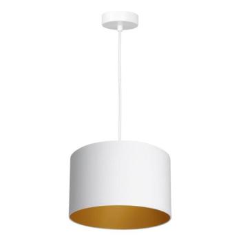  Csillár zsinóron ARDEN 1xE27/60W/230V á. 25 cm fehér/arany  kép