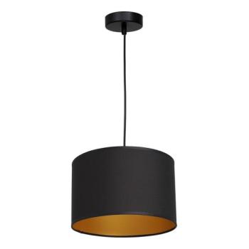  Csillár zsinóron ARDEN 1xE27/60W/230V á. 25 cm fekete/arany  kép