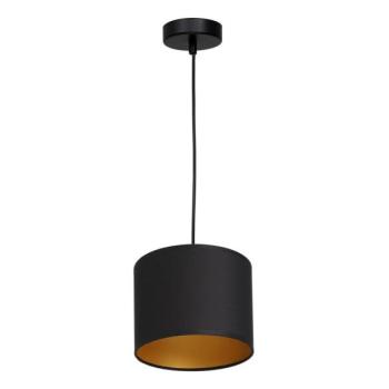  Csillár zsinóron ARDEN 1xE27/60W/230V átmérő 18 cm fekete/arany  kép