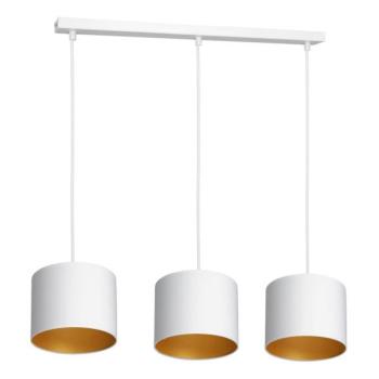  Csillár zsinóron ARDEN 3xE27/60W/230V fehér/arany  kép