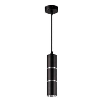  Csillár zsinóron BAMBOO 1xGU10/10W/230V fekete  kép