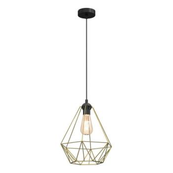  Csillár zsinóron BASKET 1xE27/60W/230V átm. 35 cm arany  kép