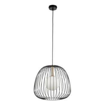  Csillár zsinóron BELL 1xG9/12W/230V átm. 33 cm fekete/arany  kép