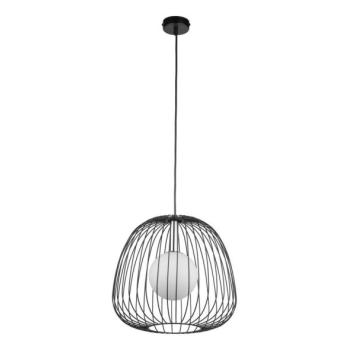  Csillár zsinóron BELL 1xG9/12W/230V átm. 33 cm fekete/fényezett króm  kép
