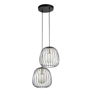  Csillár zsinóron BELL 2xG9/12W/230V fekete/arany  kép