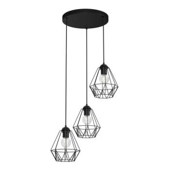  Csillár zsinóron BERGEN 3xE27/60W/230V fekete  kép