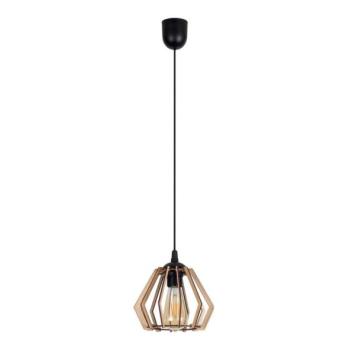  Csillár zsinóron BERGO 1xE27/60W/230V fekete  kép