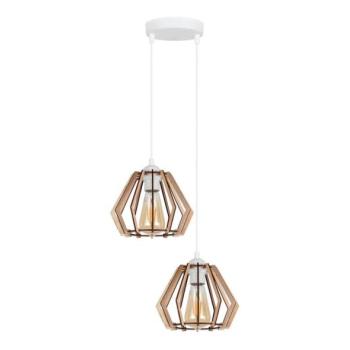  Csillár zsinóron BERGO 2xE27/60W/230V fehér  kép