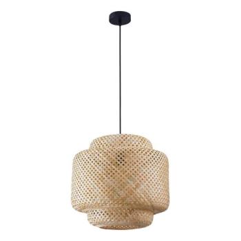  Csillár zsinóron BERTA 1xE27/20W/230V átm. 40 cm bambusz  kép