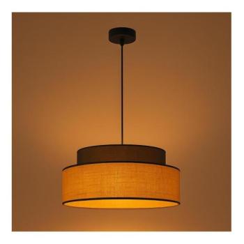  Csillár zsinóron BOHO 1xE27/60W/230V átm. 40 cm barna/bézs  kép