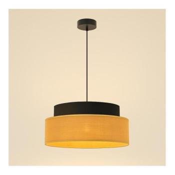  Csillár zsinóron BOHO 1xE27/60W/230V átm. 40 cm fekete/bézs  kép
