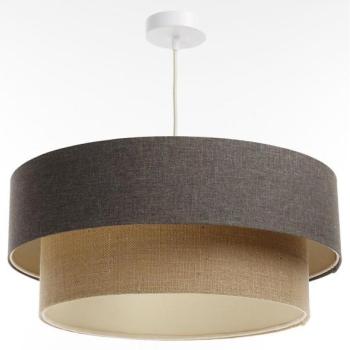  Csillár zsinóron BOHO TRINITI 1xE27/60W/230V szürke/bézs  kép