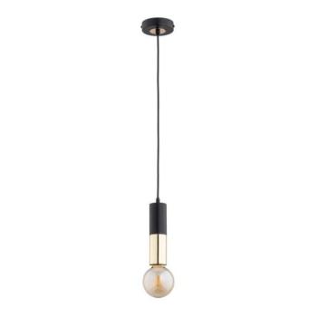  Csillár zsinóron BOLID 1xE27/60W/230V fekete/arany  kép