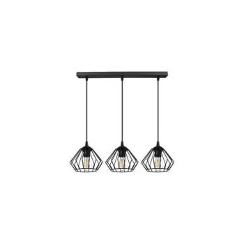  Csillár zsinóron CEED 3xE27/60W/230V fekete  kép