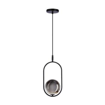  Csillár zsinóron CORDEL 1xG9/28W/230V fekete/füstös fekete  kép