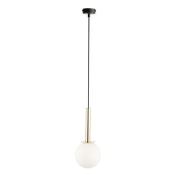  Csillár zsinóron DAISY 1xG9/12W/230V átm. 14 cm arany/fekete/fehér  kép