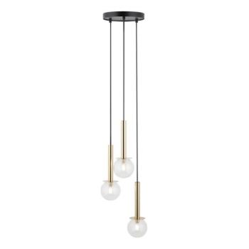  Csillár zsinóron DAISY 3xG9/12W/230V átm. 27 cm arany/fekete/átlátszó  kép