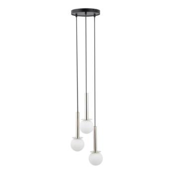  Csillár zsinóron DAISY 3xG9/12W/230V átm. 27 cm fényezett króm/fekete/fehér  kép