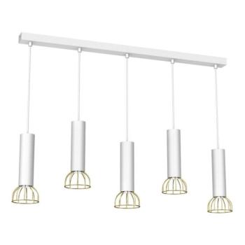  Csillár zsinóron DANTE 5xGU10/25W/230V fehér/arany  kép