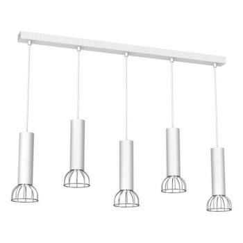  Csillár zsinóron DANTE 5xGU10/25W/230V fehér/fényes króm  kép