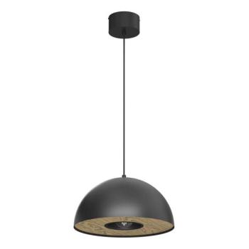  Csillár zsinóron ELGUND 1xE27/15W/230V átm. 35 cm fekete  kép