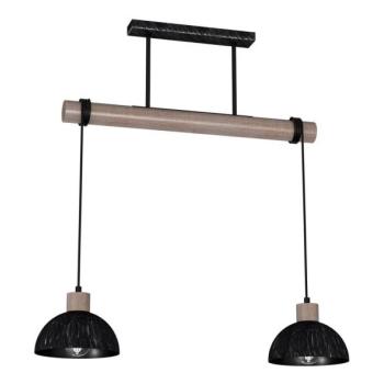 Csillár zsinóron ERIK 2xE27/60W/230V barna/fekete  kép