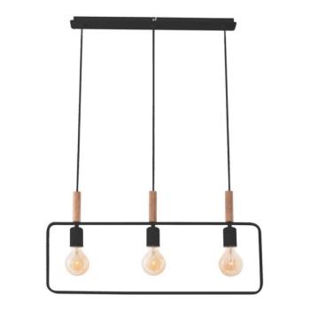  Csillár zsinóron FRAME 3xE27/60W/230V fekete  kép