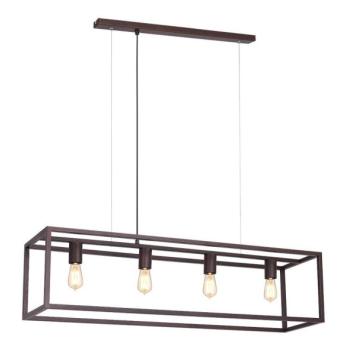  Csillár zsinóron FRAME 4xE27/60W/230V réz  kép
