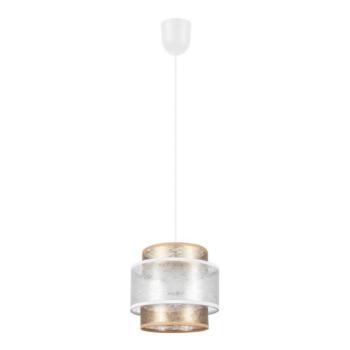  Csillár zsinóron GABI 1xE27/60W/230V arany/fehér á. 20 cm  kép