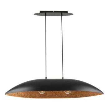  Csillár zsinóron GONDOLA 2xE27/60W/230V fekete/réz  kép