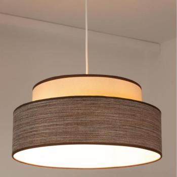  Csillár zsinóron GRACE 1xE27/60W/230V átm. 40 cm krémes/barna  kép