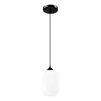  Csillár zsinóron HARMA 1xE27/15W/230V átm. 14 cm fehér/fekete  kép