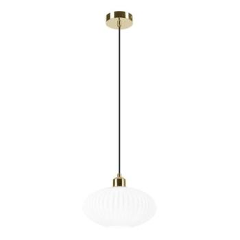  Csillár zsinóron HARMA 1xE27/15W/230V átm. 25 cm fehér/arany  kép
