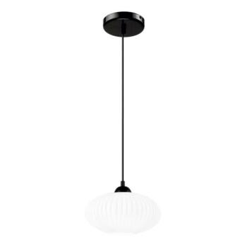  Csillár zsinóron HARMA 1xE27/15W/230V átm. 25 cm fehér/fekete  kép