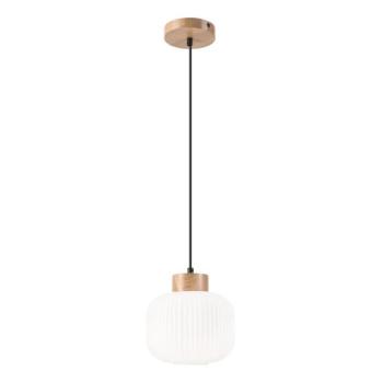  Csillár zsinóron HARMONY 1xE27/15W/230V átm. 20 cm fehér/tölgy  kép