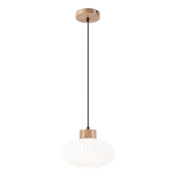  Csillár zsinóron HARMONY 1xE27/15W/230V átm. 25 cm fehér/tölgy  kép