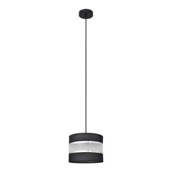  Csillár zsinóron HELEN 1xE27/15W/230V á. 20 cm fekete/ezüst  kép