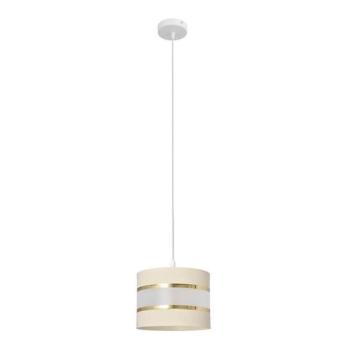  Csillár zsinóron HELEN 1xE27/15W/230V á. 20 cm krém/arany  kép