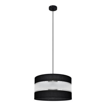  Csillár zsinóron HELEN 1xE27/15W/230V á. 35 cm fekete/szürke  kép