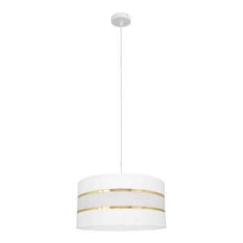  Csillár zsinóron HELEN 1xE27/15W/230V á. 40 cm fehér/arany  kép