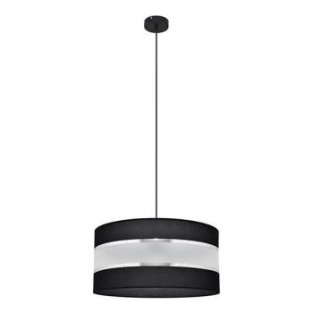 Csillár zsinóron HELEN 1xE27/15W/230V á. 40 cm fekete/szürke  kép