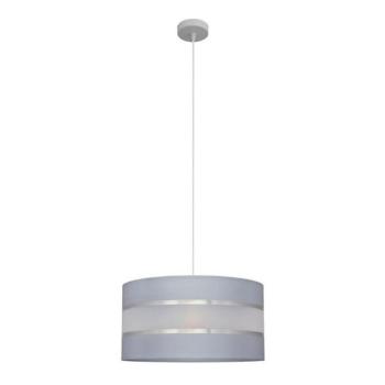  Csillár zsinóron HELEN 1xE27/15W/230V á. 40 cm szürke/ezüst  kép