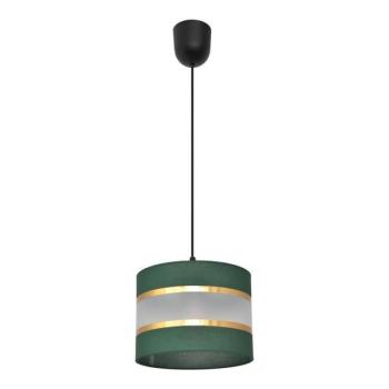  Csillár zsinóron HELEN 1xE27/15W/230V átm. 20 cm zöld/arany  kép