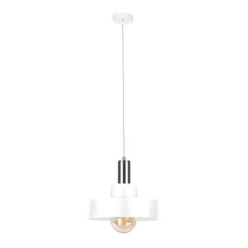  Csillár zsinóron IZA 1xE27/60W/230V fehér/fényezett króm  kép