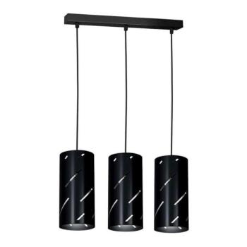  Csillár zsinóron JIM 3xE27/60W/230V fekete  kép