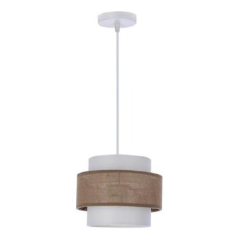  Csillár zsinóron JUTA 1xE27/40W/230V barna/fehér  kép