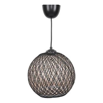  Csillár zsinóron JUTE 1xE27/60W/230V fekete  kép